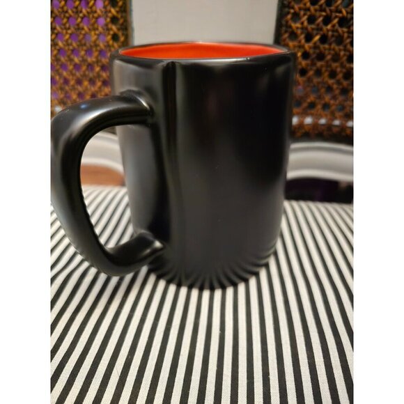 NWT Rae Dunn Drink Up Witches Halloween Coffee Mug Black Orange Interior - Picture 5 of 9